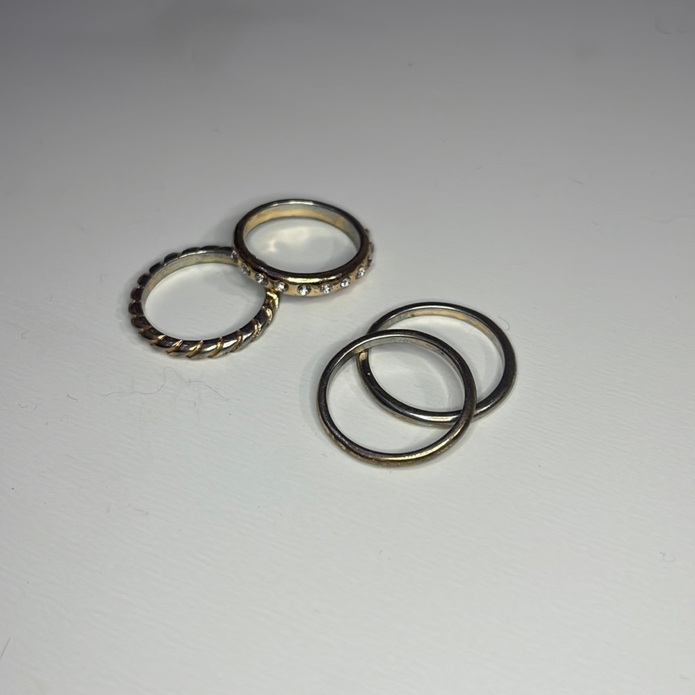 Gold plated ring set!!